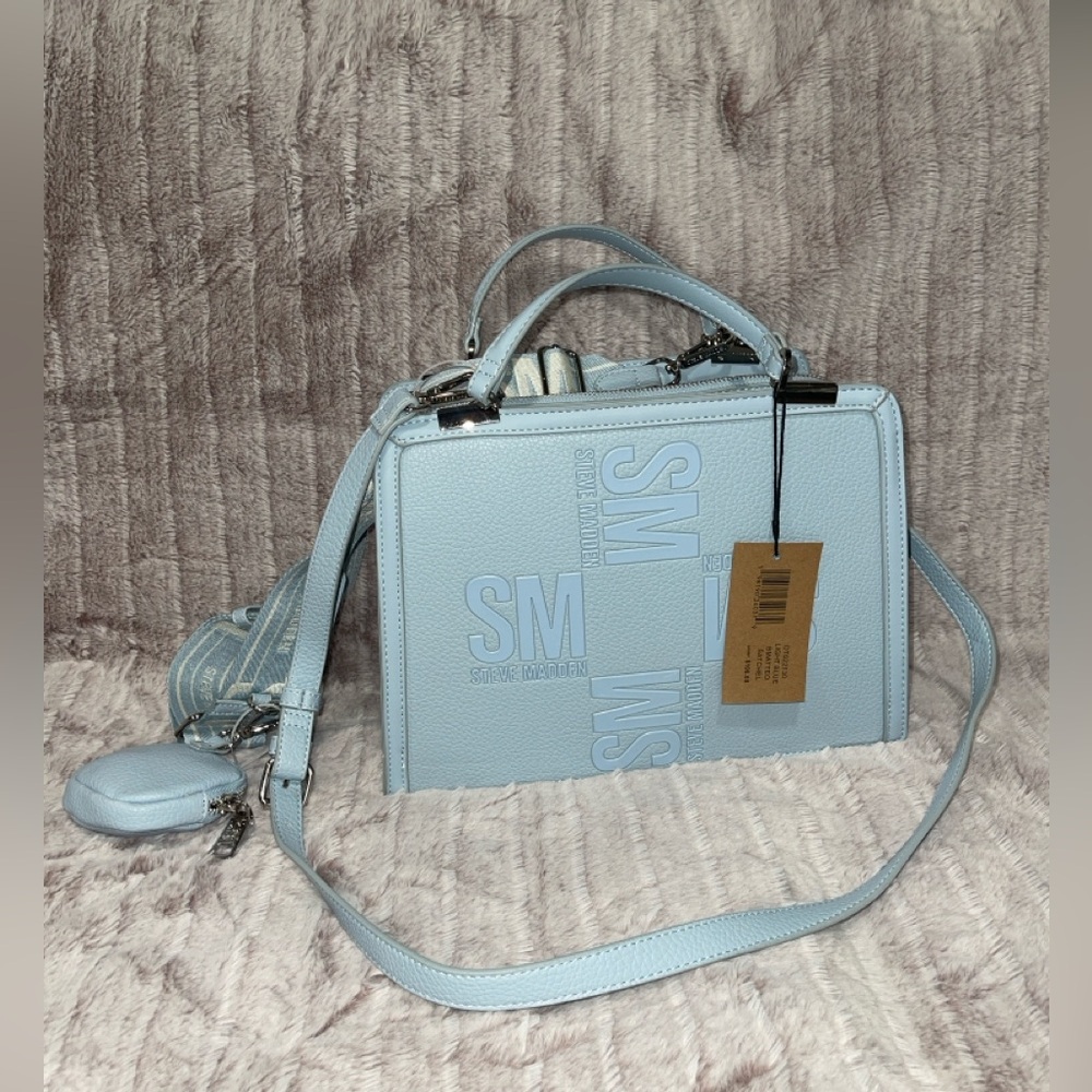 Steve Madden Blue Crossbody Bag with Adjustable Strap